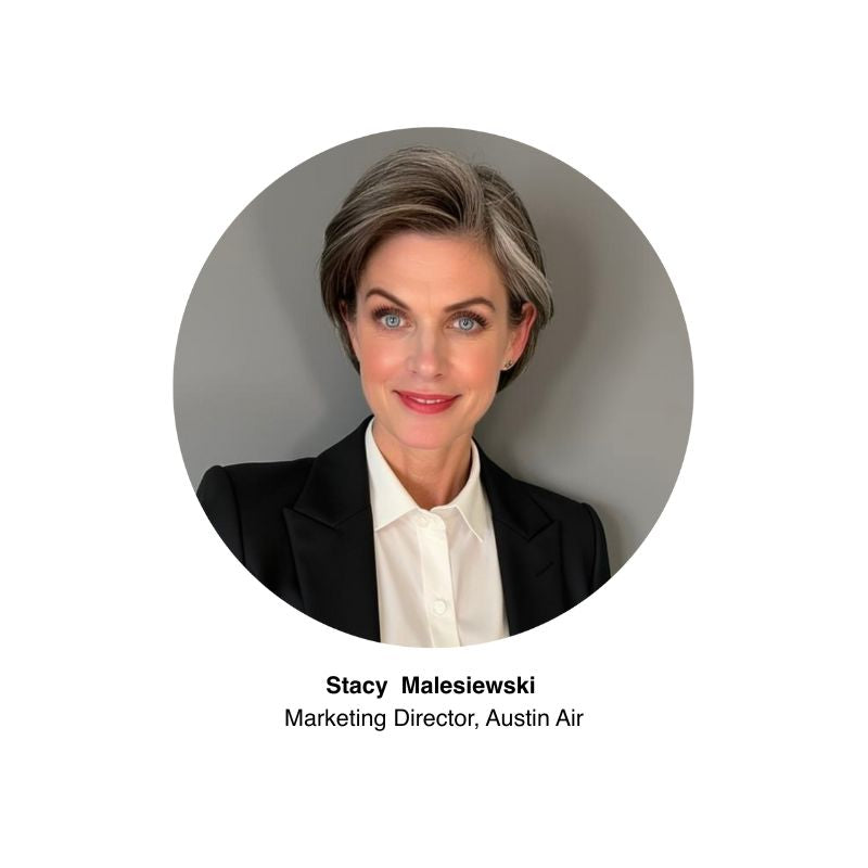 Portait of Stacy Malesiewski the Marketing Director at Austin Air