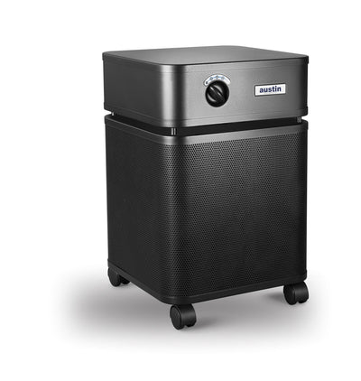 Black Austin Air HealthMate Plus Air Purifier Right Angle