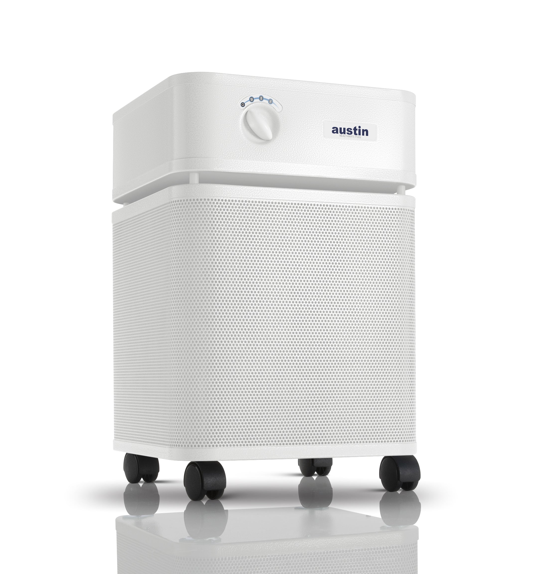 White Austin Air HealthMate Plus Air Purifier Hero