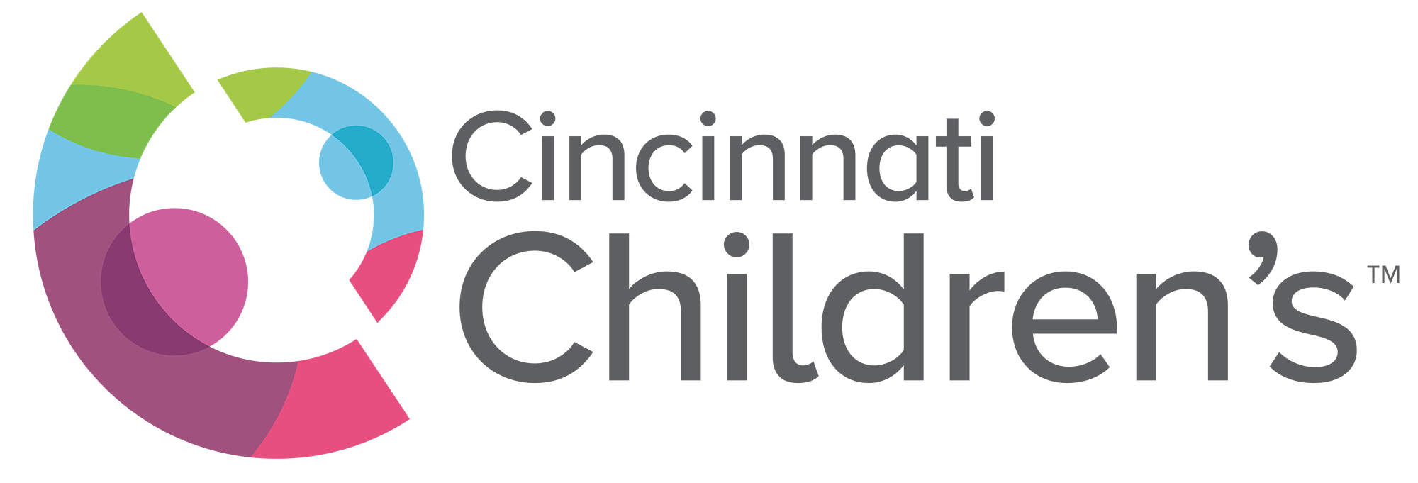 Logo of Cincinnati Children's with a colorful circle design on a white background